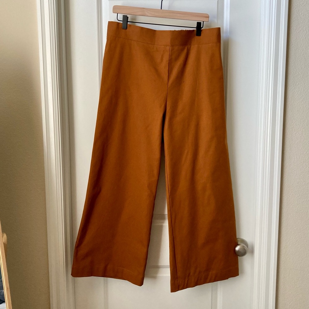 Elastic waist wide leg Dune pant from only child clothing